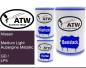 Preview: Nissan, Medium Light Aubergine Metallic, GD / LP4: 500ml Lackdose + 500ml Klarlack + 250ml Härter - Set, von ATW Autoteile West.